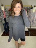 Winston Slub Long Sleeve Tee in Black