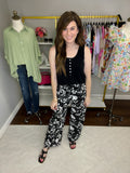 Take Me to the Tropics Pants in Black