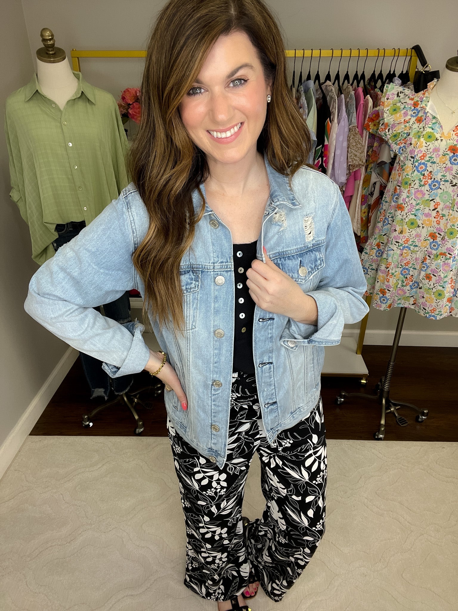 SALE! Take Me to the Tropics Pants in Black *Final Sale*