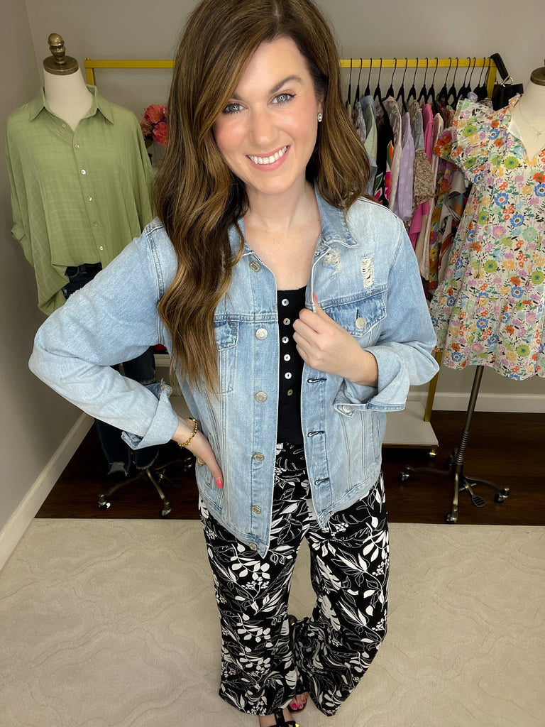 Take Me to the Tropics Pants in Black