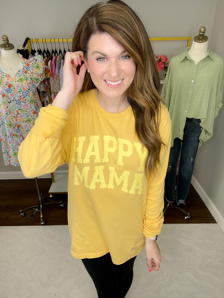 Happy Mama Long Sleeve Tee