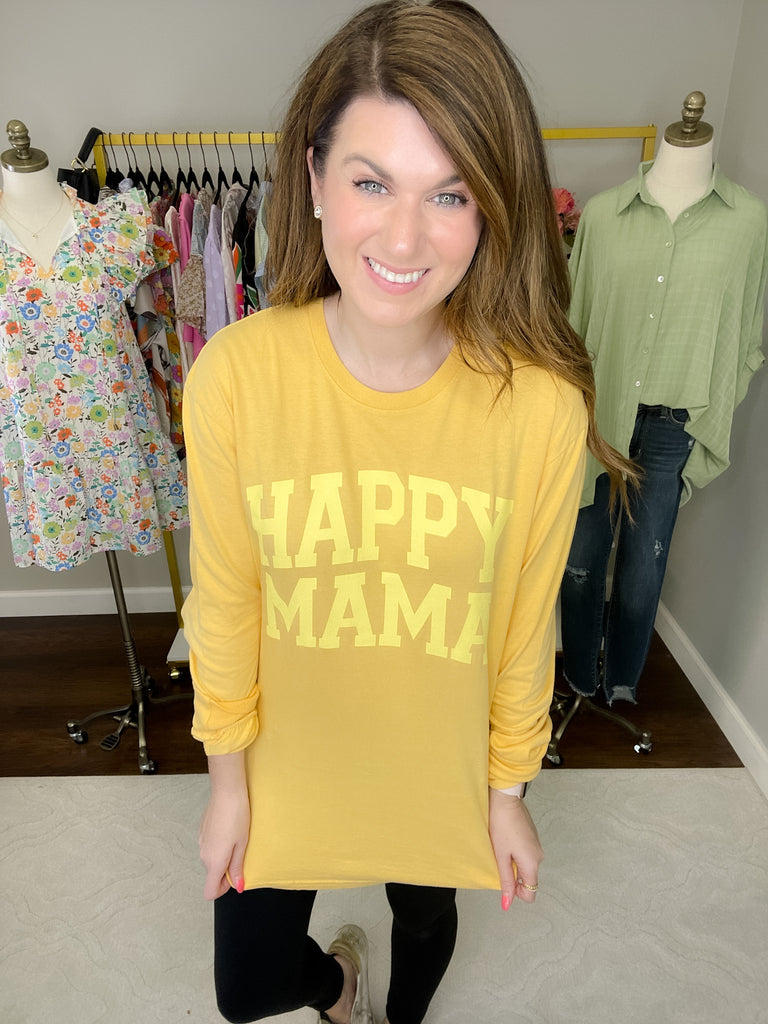 Happy Mama Long Sleeve Tee