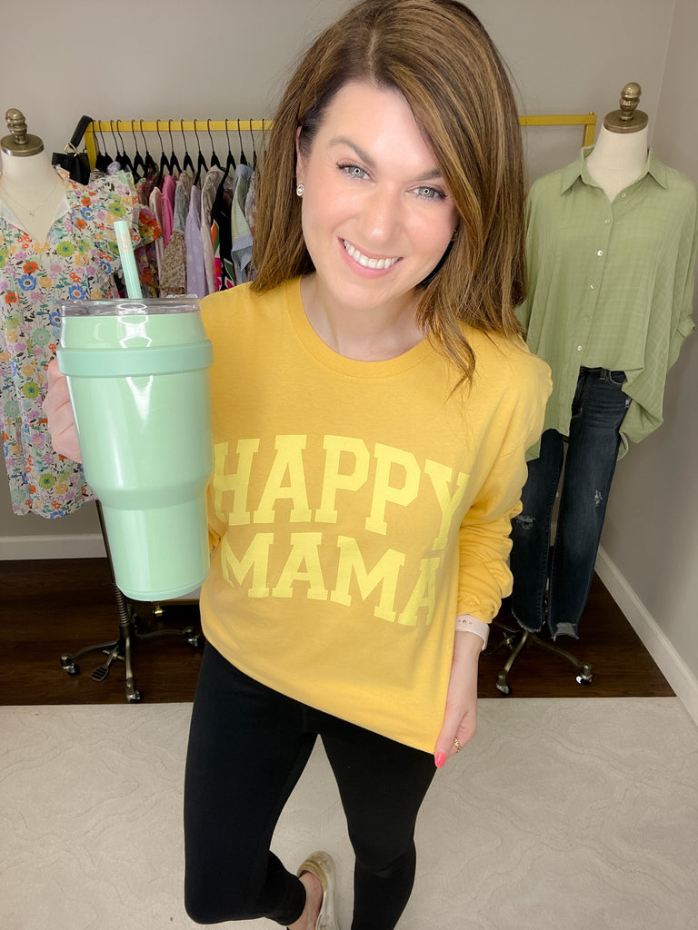 Happy Mama Long Sleeve Tee