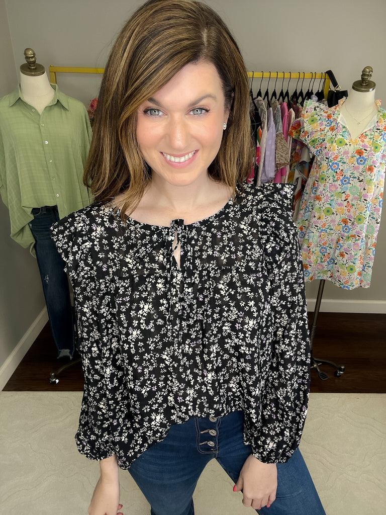 Don't Miss a Beat Top in Black