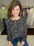 Don't Miss a Beat Top in Black
