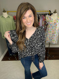 Don't Miss a Beat Top in Black