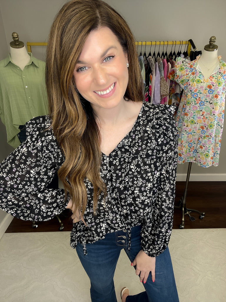Don't Miss a Beat Top in Black