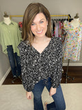 Don't Miss a Beat Top in Black