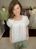 SALE! Real Love Top in White *Final Sale*