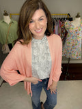 Charlotte Cardigan in Peach