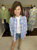 SALE! Spring Plaid Button Down in Blue *FINAL SALE*