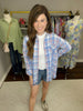 SALE! Spring Plaid Button Down in Blue *FINAL SALE*
