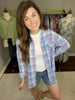 SALE! Spring Plaid Button Down in Blue *FINAL SALE*
