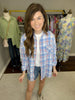 SALE! Spring Plaid Button Down in Blue *FINAL SALE*