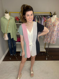 Ainsley Romper in Black Combo