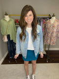 Country Club Days Skort in Ocean Blue