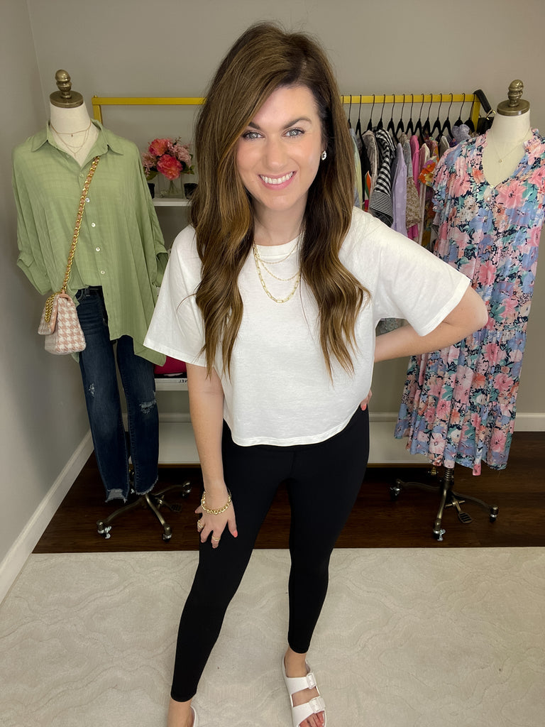 Go Getter Ribbed Leggings in Black