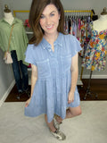 Make it Yours Tiered Denim Dress in Denim