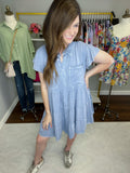 Make it Yours Tiered Denim Dress in Denim