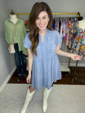 Make it Yours Tiered Denim Dress in Denim
