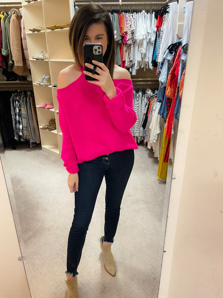 Sassy Shoulders Sweater