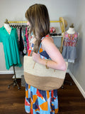 Beach Bag Tote in Tan