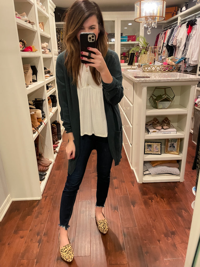 SALE! Ashlyn Peplum Top in White