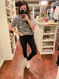 Pendleton Top in Charcoal