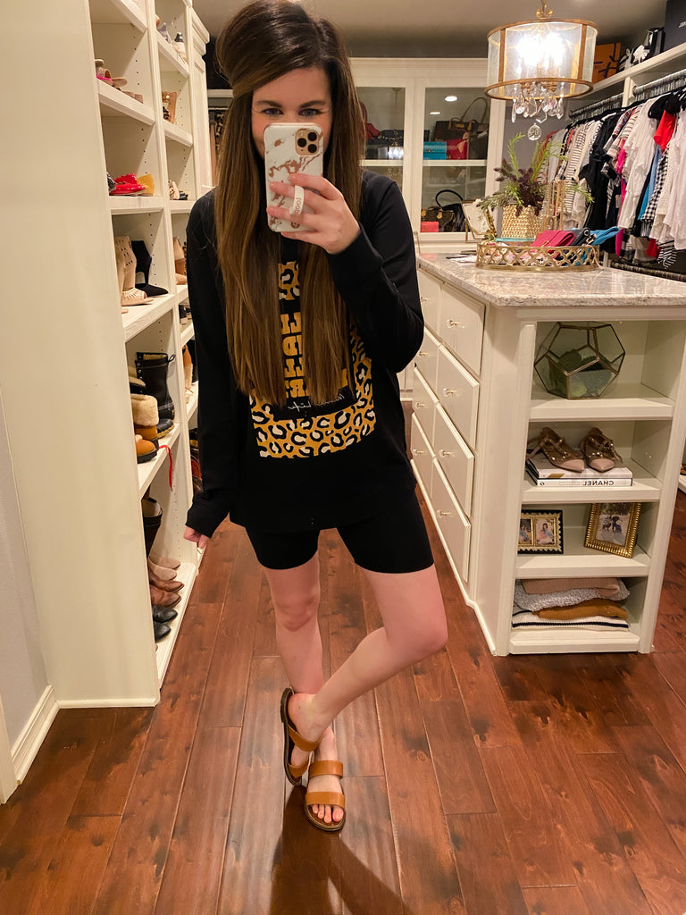 SALE! Ready, Set, Chic Bike Shorts in Black