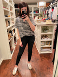 Pendleton Top in Charcoal