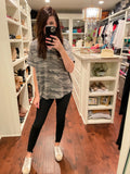 Pendleton Top in Charcoal