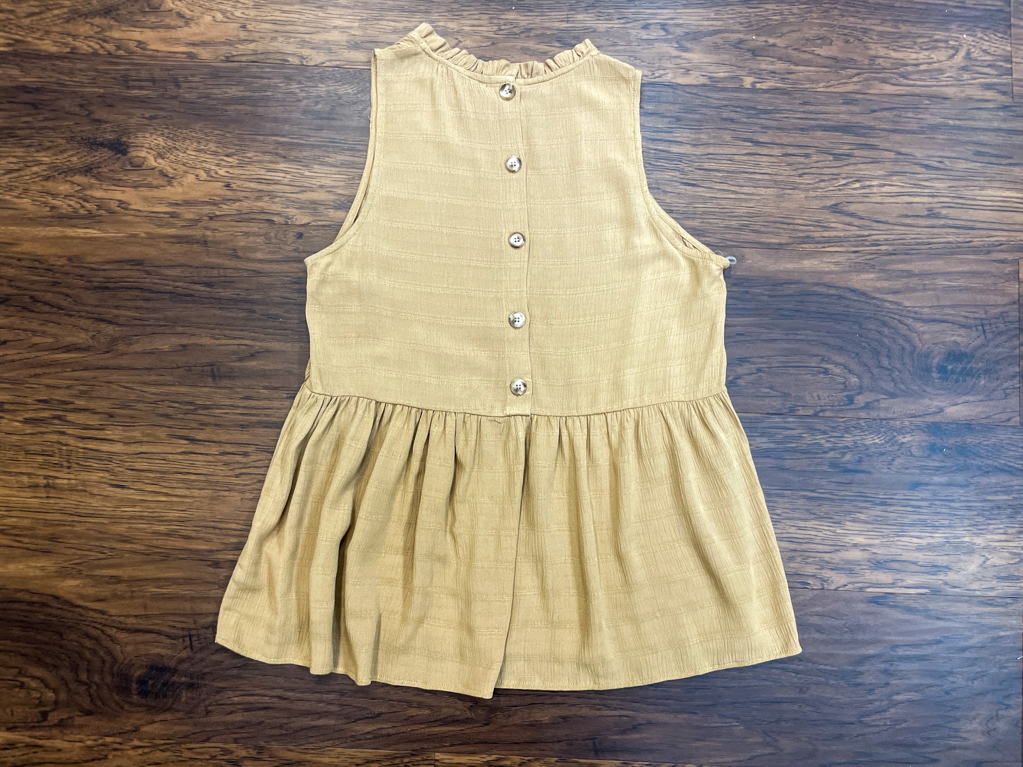 Jonas Peplum Tank in Camel