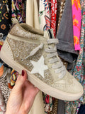 Shu Shop Paulina Sneakers in Gold Glitter