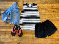 SALE! River Walk Black Linen Shorts *Final Sale*