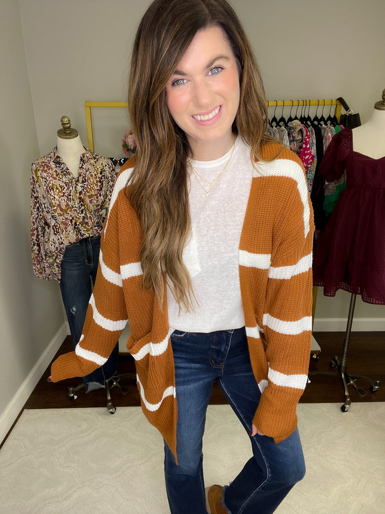 Elliston Cardigan in Rust