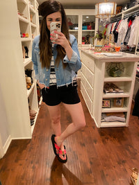 SALE! River Walk Black Linen Shorts *Final Sale*