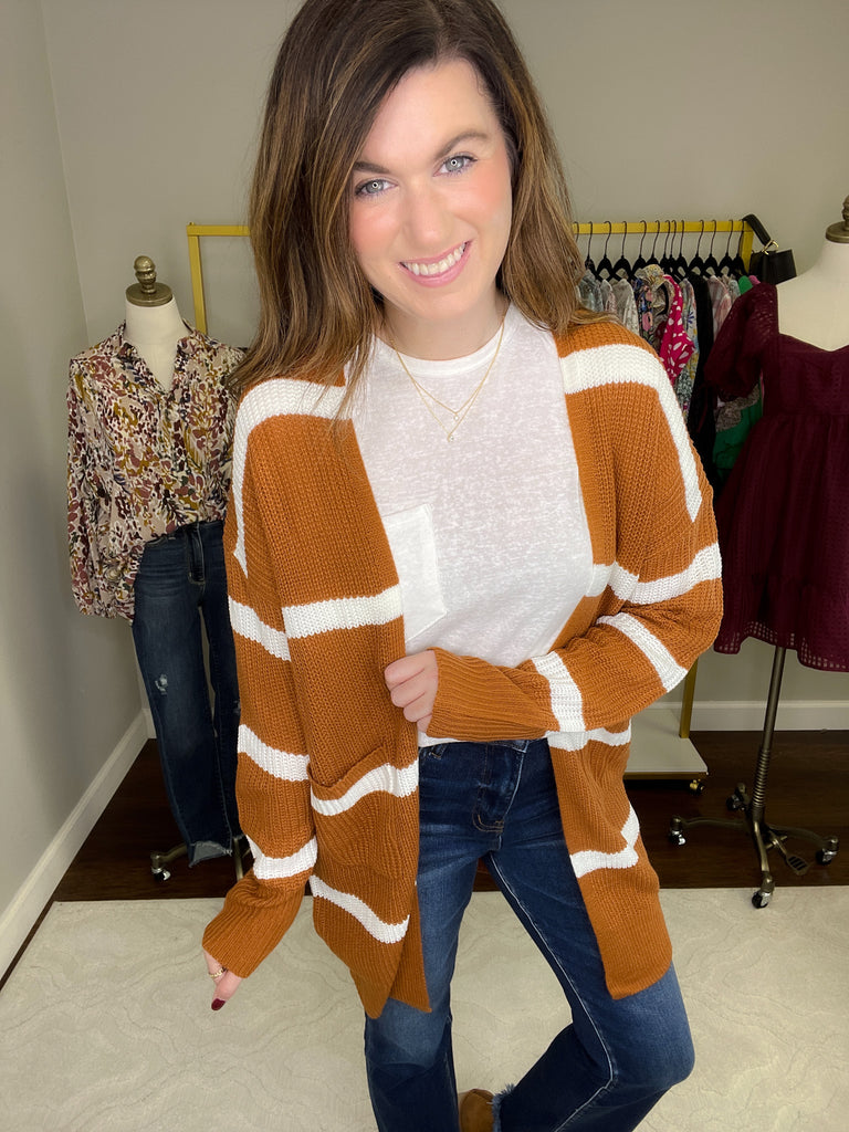 Elliston Cardigan in Rust