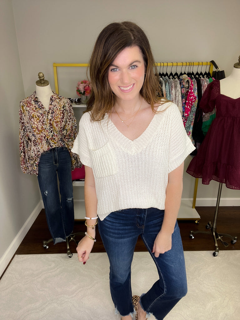 Karter Sweater in Off White