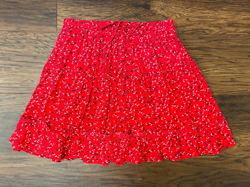 Sweet Cherry Floral Skirt