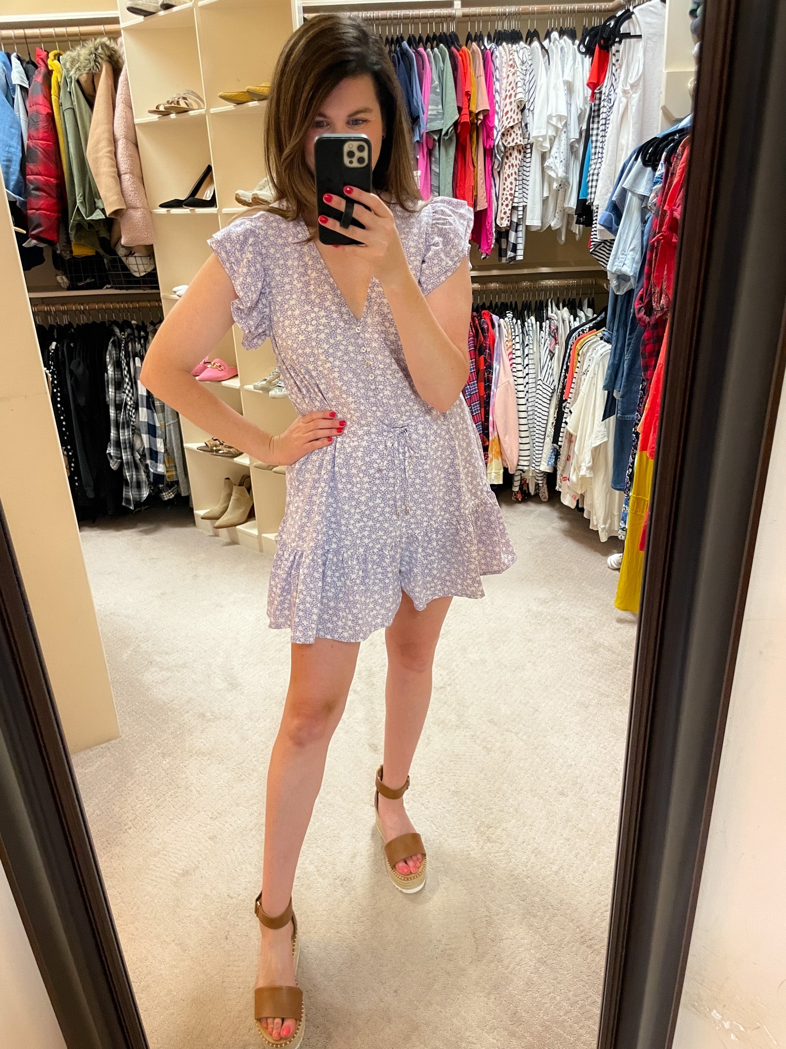 Amherst Romper in Lavender