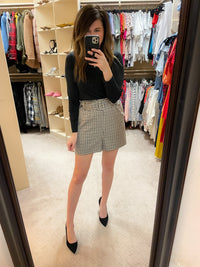 City Style Plaid Shorts