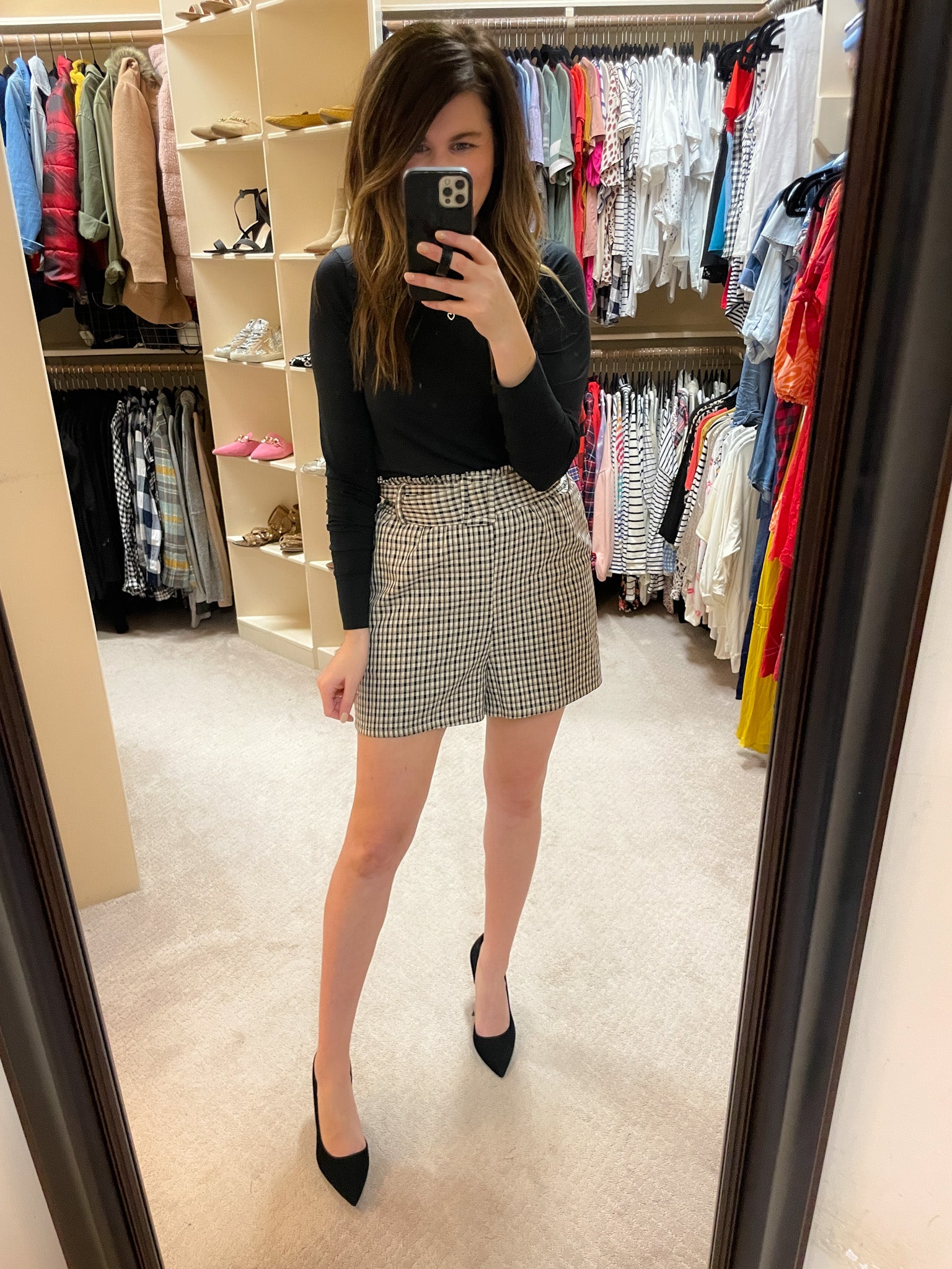 City Style Plaid Shorts