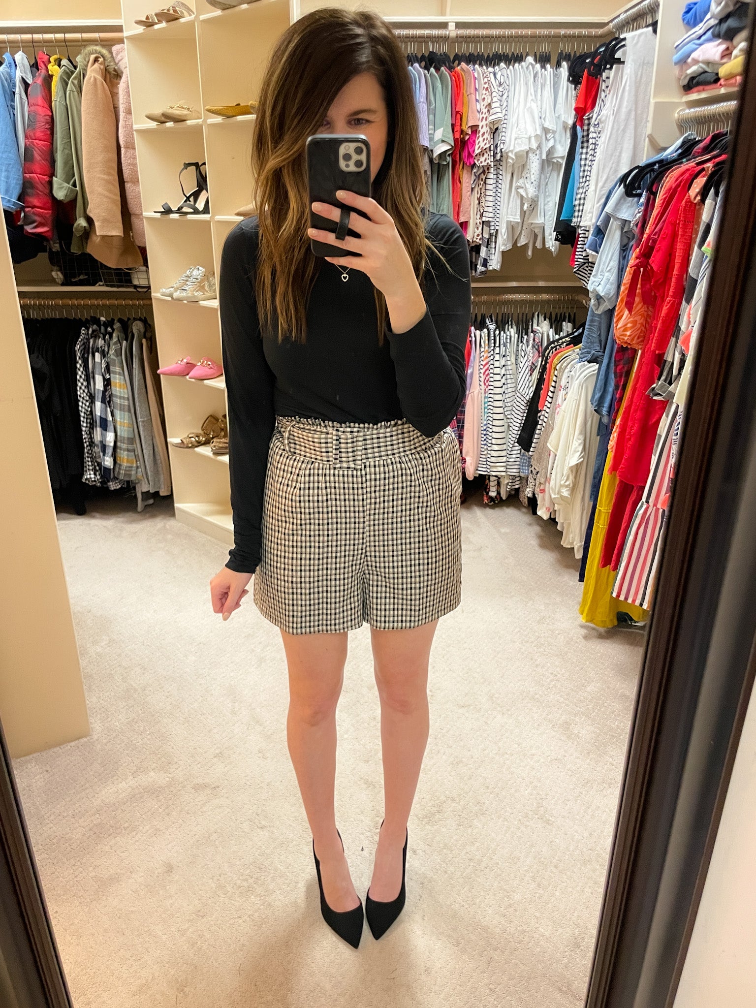 City Style Plaid Shorts