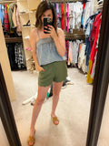 SALE! Sanibel Scallop Shorts in Olive *FINAL SALE*