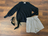 City Style Plaid Shorts