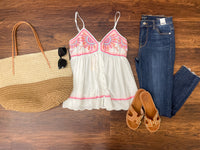Summer Stunner Tank in White