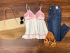 Summer Stunner Tank in White