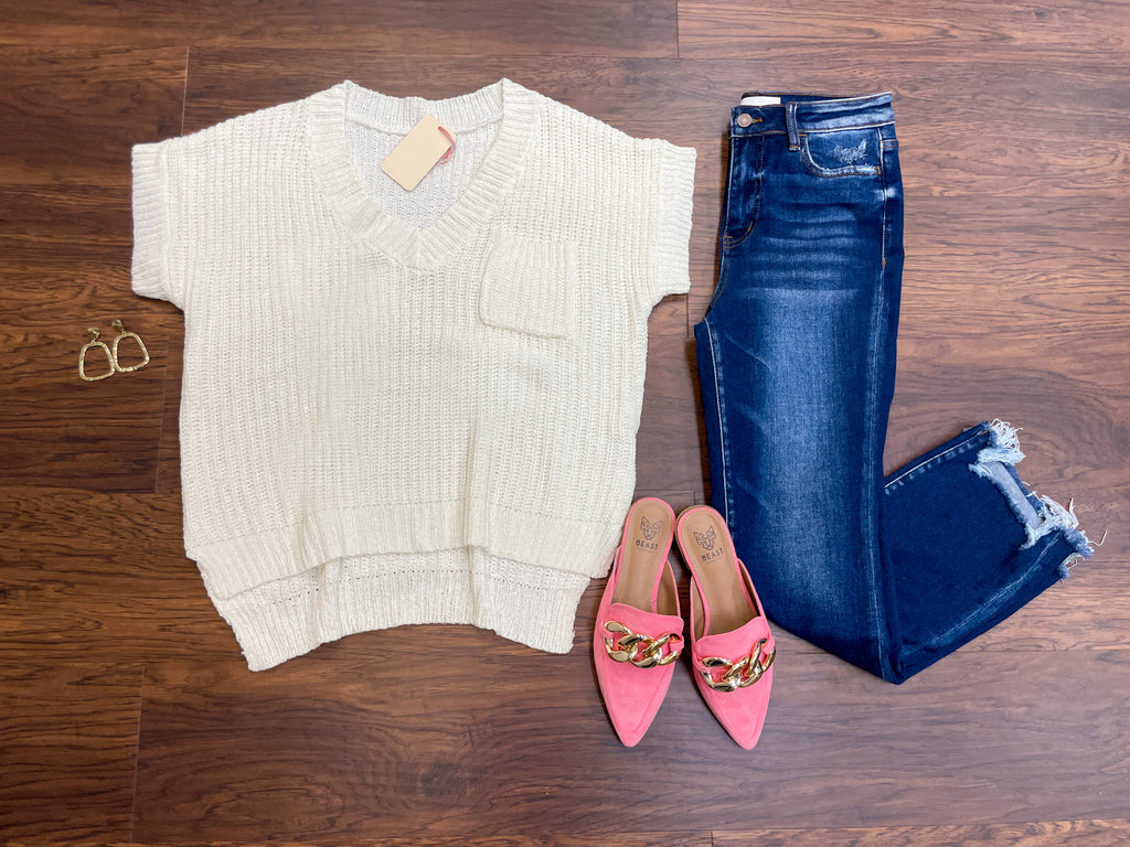 Karter Sweater in Off White