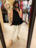 Teagan Tiered Tank in Black