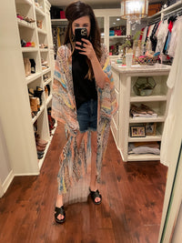 SALE! Put it in Print Kimono in Blush *Final Sale*